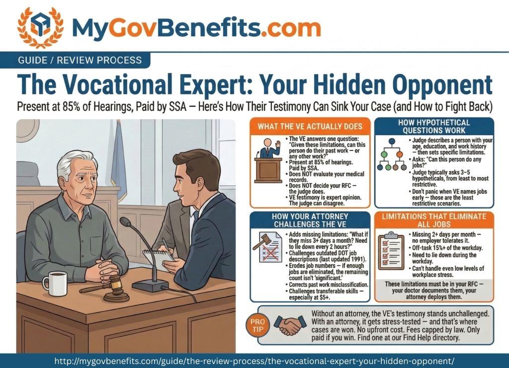 SSDI benefits overview 2026: $1,630 average payment, 5-month waiting period, Medicare after 24 months, work credits required