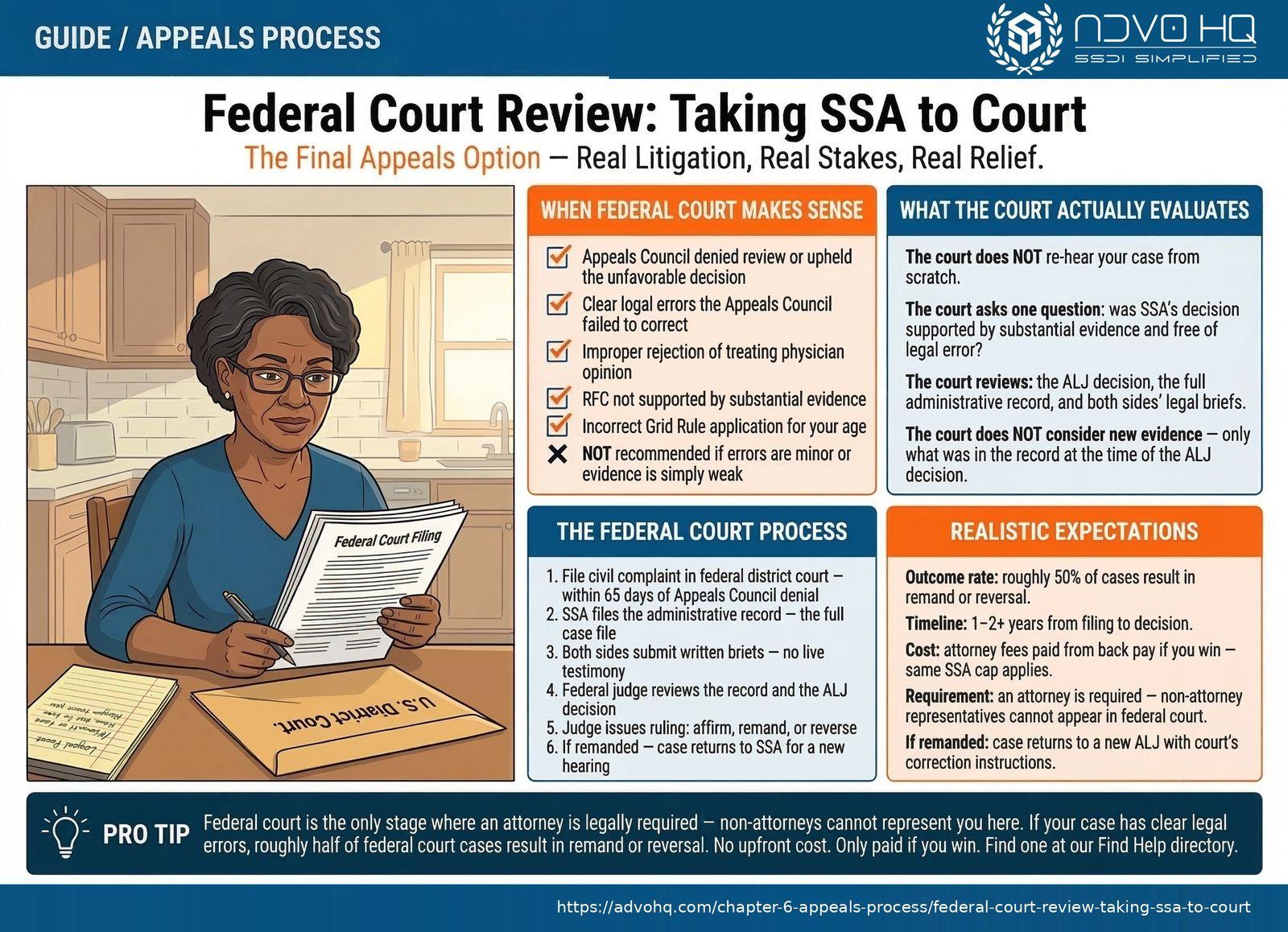SSDI benefits overview 2026: $1,630 average payment, 5-month waiting period, Medicare after 24 months, work credits required