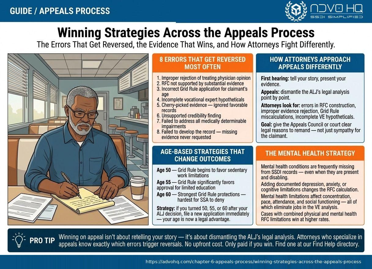 SSDI benefits overview 2026: $1,630 average payment, 5-month waiting period, Medicare after 24 months, work credits required